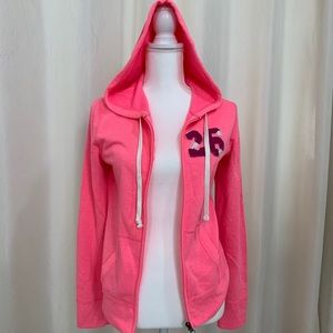 Bright Pink Zipper Hoodie Mossimo Supply Co